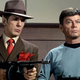 Leonard Nimoy and DeForest Kelley